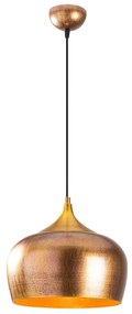 Candeeiro de Teto Berceste – Dourado – 30 x 30 cm