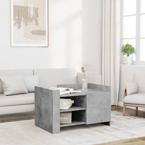 Mesa de centro 80x50x50 cm derivados de madeira cinza cimento