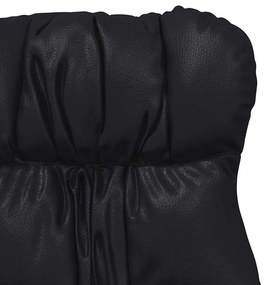 Poltrona Relaxante vidaXL Preta em Couro Sintético