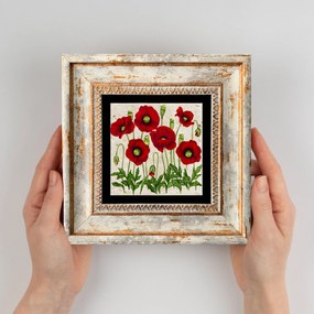 Pintura Decorativa em Moldura TC357225 – Multicolor – 20 x 20 cm