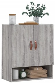 Armário de parede 60x31x70 cm derivados madeira cinzento sonoma