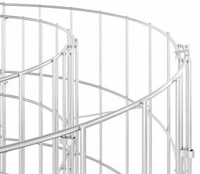Canteiro elevado/cesto gabião 190x50x100 cm ferro galvanizado