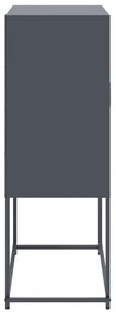 Aparador alto 68,5x38,5x107 cm aço antracite
