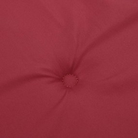 Almofadões p/ cadeira encosto alto 4 pcs oxford vermelho tinto