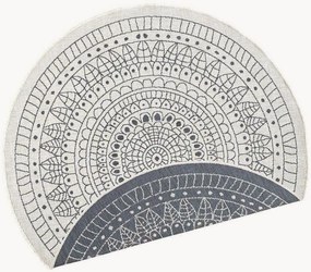 Tapete redondo reversível para interior e exterior Porto