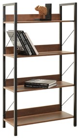 Estante "Arbor" - Nogueira - 73x136x35cm - Design Moderno