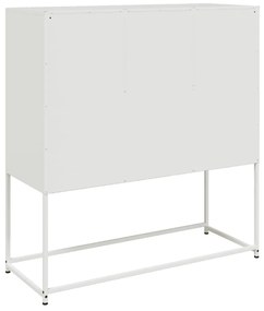 Aparador 100,5x39x107 cm aço branco
