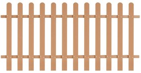 vidaXL Cerca de estacas em WPC 200x100 cm