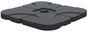 Base para Chapéu de Sol de 4 Peças Suporte para Chapéu de Sol para Jar