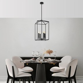Candeeiro de Teto Till – Preto – 35 x 35 x 107 cm