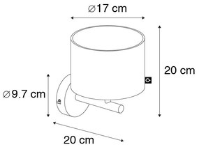 Aplique moderno preto com ouro - VT 1 Moderno