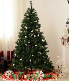 ® Árvore de Natal Artificial Árvore 180 cm com Suporte 745 ramas 200 Luzes LED