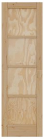 Porta Interior "ORKDAL" 61x198,5 cm de Madeira Sólida de Pinho