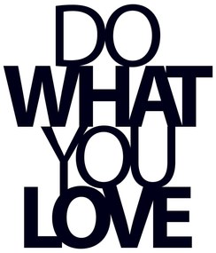Acessório Decorativo de Parede Metálico Do What You Love 2 – Preto – 4