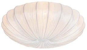 Candeeiro de teto design branco seda 60cm 5 luzes - Plu Design