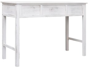 Mesa consola 110x45x76 cm madeira branco antigo