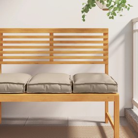 vidaXL Almofadas para Palete para Assento 2 pcs Taupe 40x40x8 cm Tecido Oxford