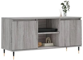 Móvel de TV 104x35x50 cm derivados de madeira cinzento sonoma