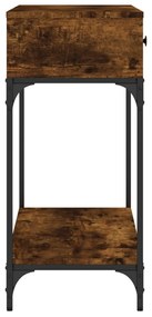 Mesa consola 100x34,5x75cm derivados de madeira carvalho fumado