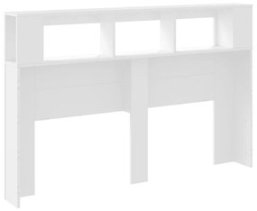 Cabeceira de Cama Giancarlo com Luzes LED - 160cm - Branco - Design Mo