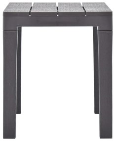 Bancos de jardim 2 pcs plástico mocca