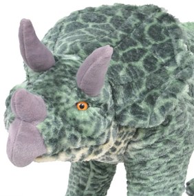 Brinquedo de montar dinossauro triceratops peluche verde XXL