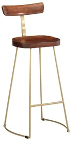 Bancos de bar 2 pcs 49x43x103 cm madeira de mangueira maciça