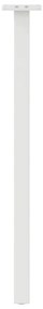 Pés de mesa de console 4 peças, branco, 72 cm, aço