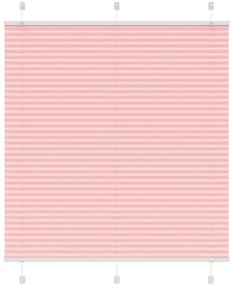 Rosa Plissada Cega 120x100 cm Largura Tecido 119,4cm Poliéster
