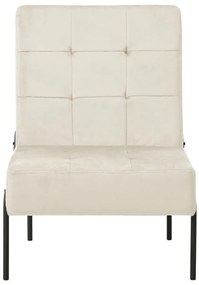 Cadeira de descanso 65x79x87 cm veludo creme