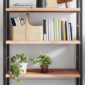 vidaXL Prateleira de parede 100x50x(2-4)cm carvalho maciço não tratado