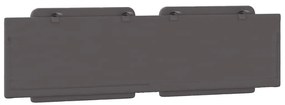 Almofadão de cabeceira 180 cm couro artificial cinzento