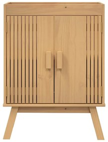 Armário de base para pia vidaXL 114x43x73,5 cm Madeira de pinho