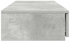 Mesa de Gavetas Cinza Betão 120x36,5x16,5 cm Madeira de Engenharia