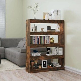 vidaXL Estante/divisória 100x30x135 cm cor carvalho fumado