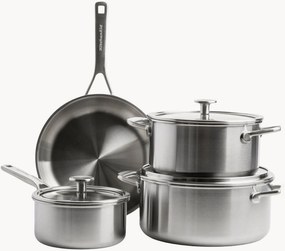 Panelas em aço inoxidável Multi-Ply, conjunto de 4