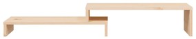 Suporte para monitor (52-101)x22x14 cm madeira de pinho maciça