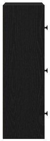 Estante 40x24x77 cm derivados de madeira carvalho preto