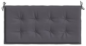 Almofadão p/ banco de jardim 120x50x4cm tecido oxford antracite