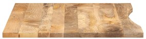 Tampo de mesa com curva 100x80x2,5 cm mangueira áspera maciça