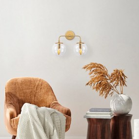 Aplique de Parede Horn – Dourado – 37 x 21 x 27 cm