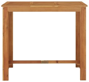 Mesa de bar para jardim 120x60x105 cm madeira de acácia maciça
