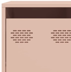 Aparador 135x39x73,5 cm aço laminado a frio rosa