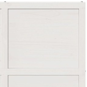 Porta de celeiro 100x208 cm madeira de pinho maciça branco