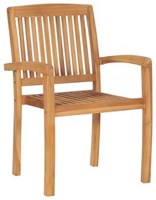 5 pcs conjunto de jantar para jardim madeira de teca maciça
