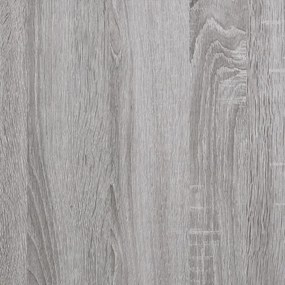 Estante 160x28,5x136,5 cm derivados de madeira cinzento sonoma