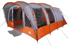 Tenda familiar túnel para 8 pessoas impermeável cinzento