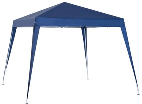 Outsunny Tenda Dobrável Tenda com Desenho Pop Up para Jardim Campismo Festas Eventos Aço e Oxford 297x297x250 cm Azul | Aosom Portugal