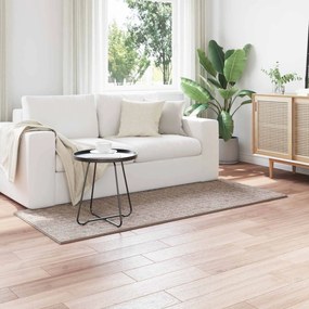 vidaXL Tapetes de área Retangular HUARTE Areia 150 x 80 cm Poliéster