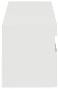 Móveis de TV com luzes LED 2 pcs 60x35x40 cm branco brilhante